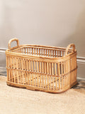 Nkuku Rammi rattan laundry basket 53cm - British product