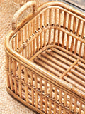Nkuku Rammi rattan laundry basket 53cm - British product