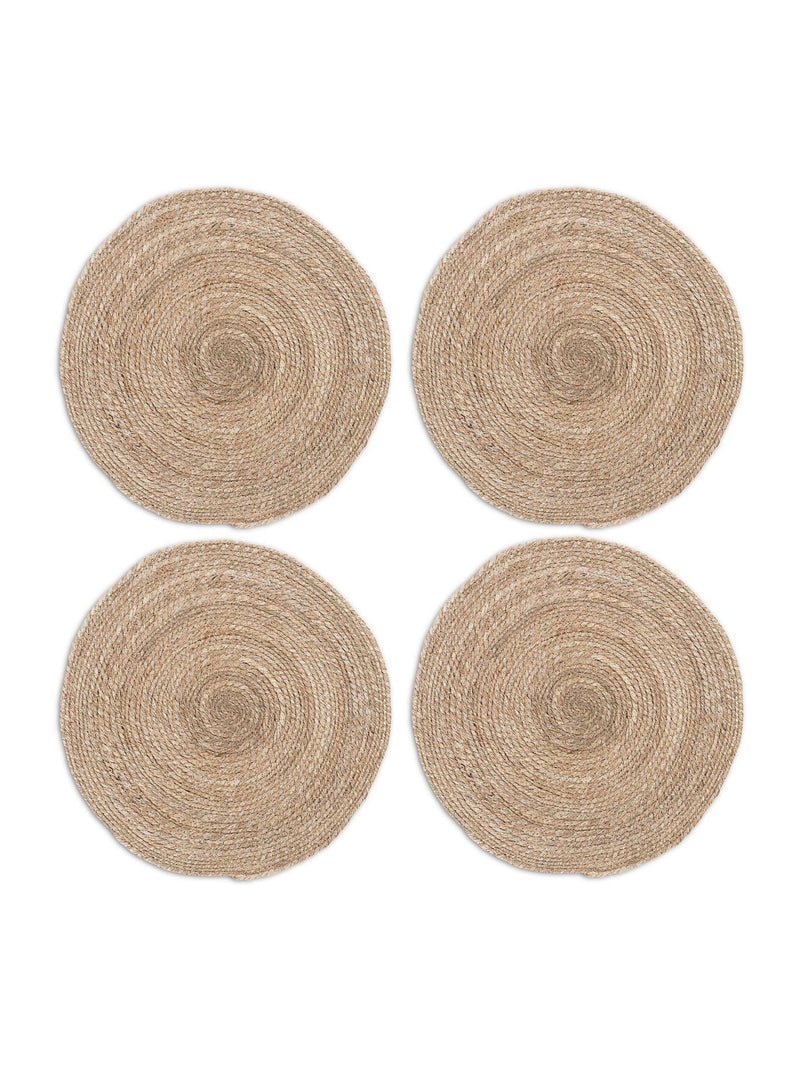 Nkuku Keso natural woven placemat 35cm - British product