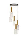 Visconte by BHS Hugo 5 light glass cluster ceiling light, UK version