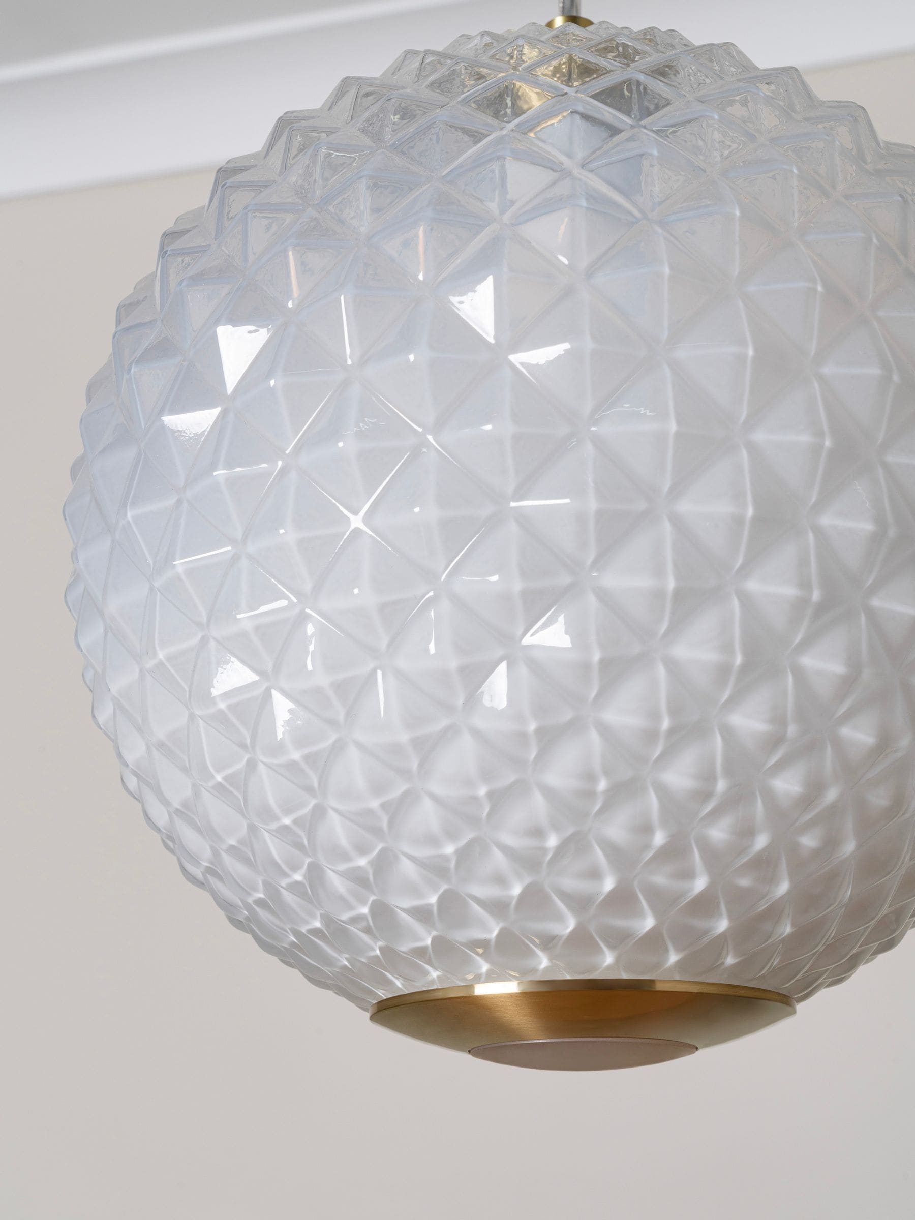 BHS satin brass LED pendant light (British brand)