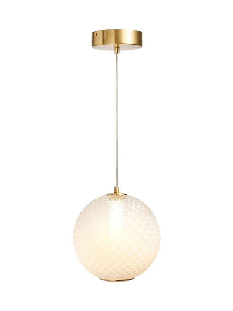 BHS satin brass LED pendant light (British brand)