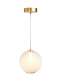 BHS satin brass LED pendant light (British brand)
