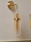 BHS Bjorn LED glass wall lamp with champagne shade (British brand)