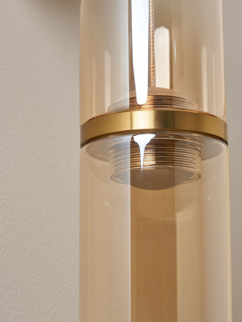 BHS Bjorn LED glass wall lamp with champagne shade (British brand)