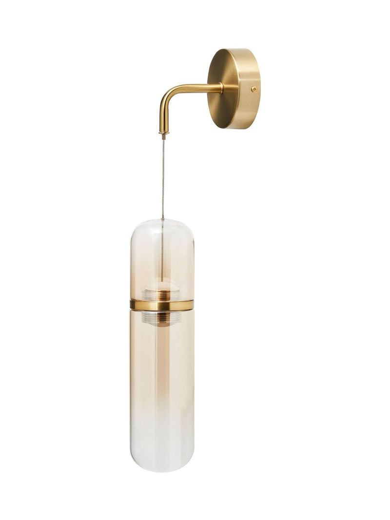 BHS Bjorn LED glass wall lamp with champagne shade (British brand)