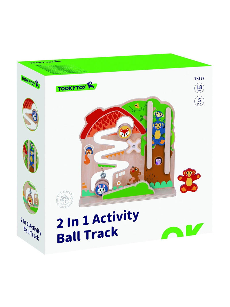 Tooky Toy 2 in 1 activity ball game wooden toy, imported from the UK