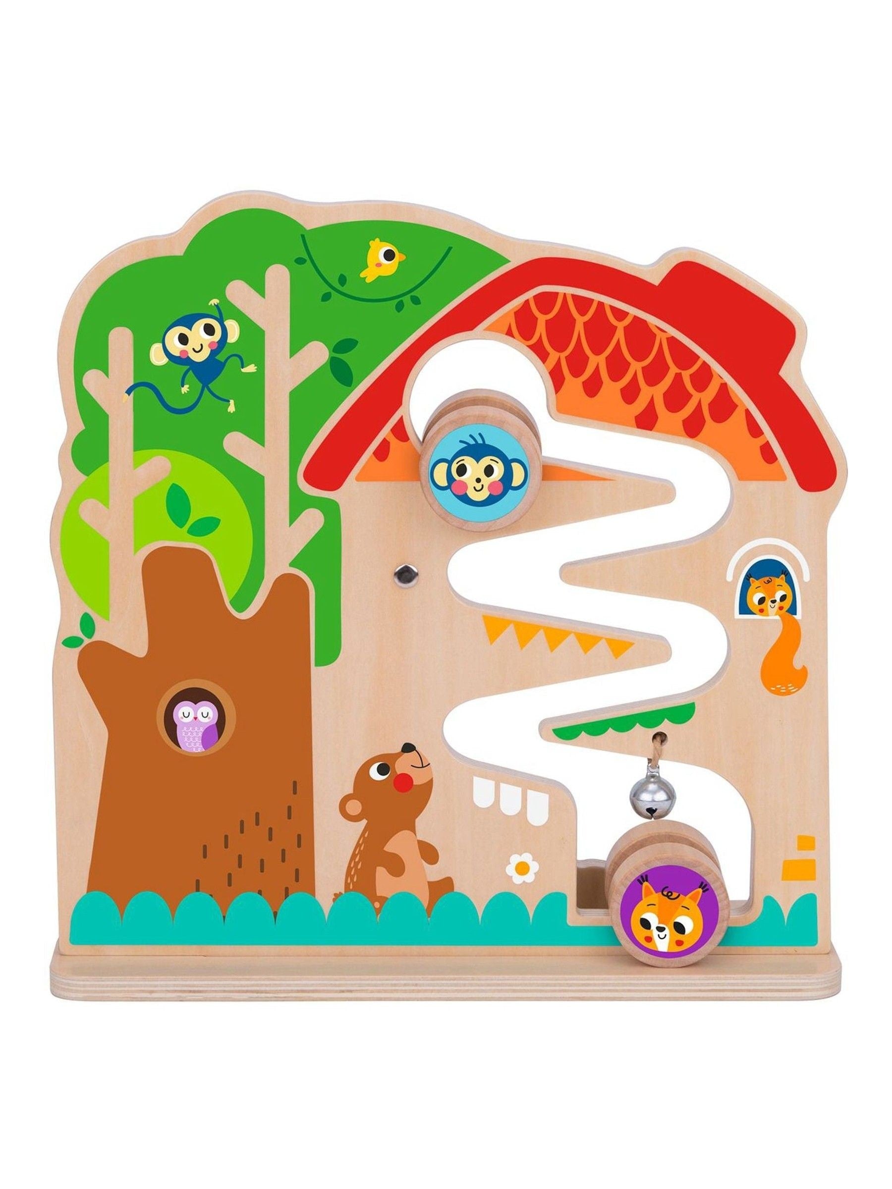 Tooky Toy 2 in 1 activity ball game wooden toy, imported from the UK
