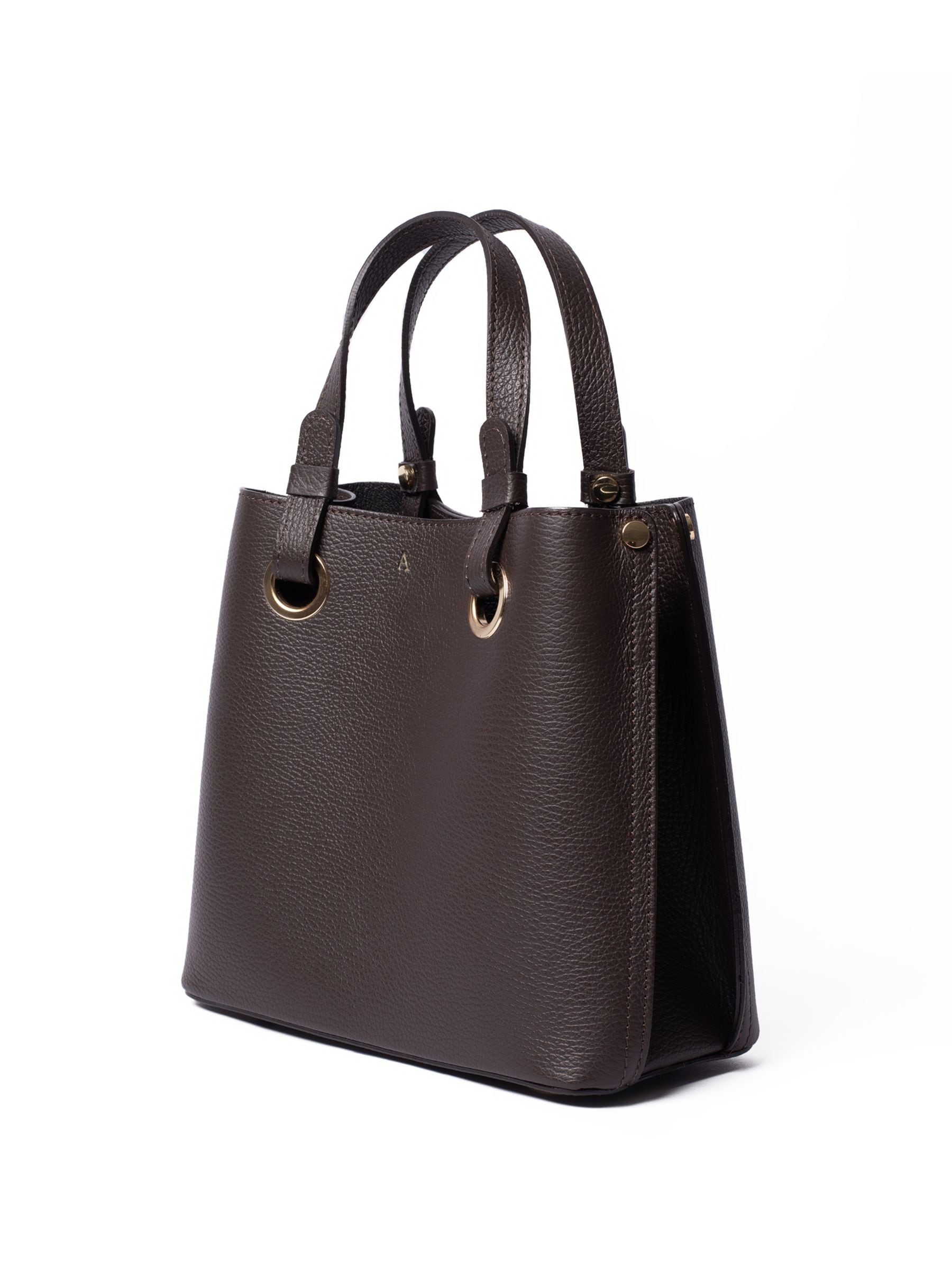 LRM Goods Gracie brown leather bucket bag, imported from the UK