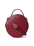 LRM Goods red Rosie leather circle bag - British product