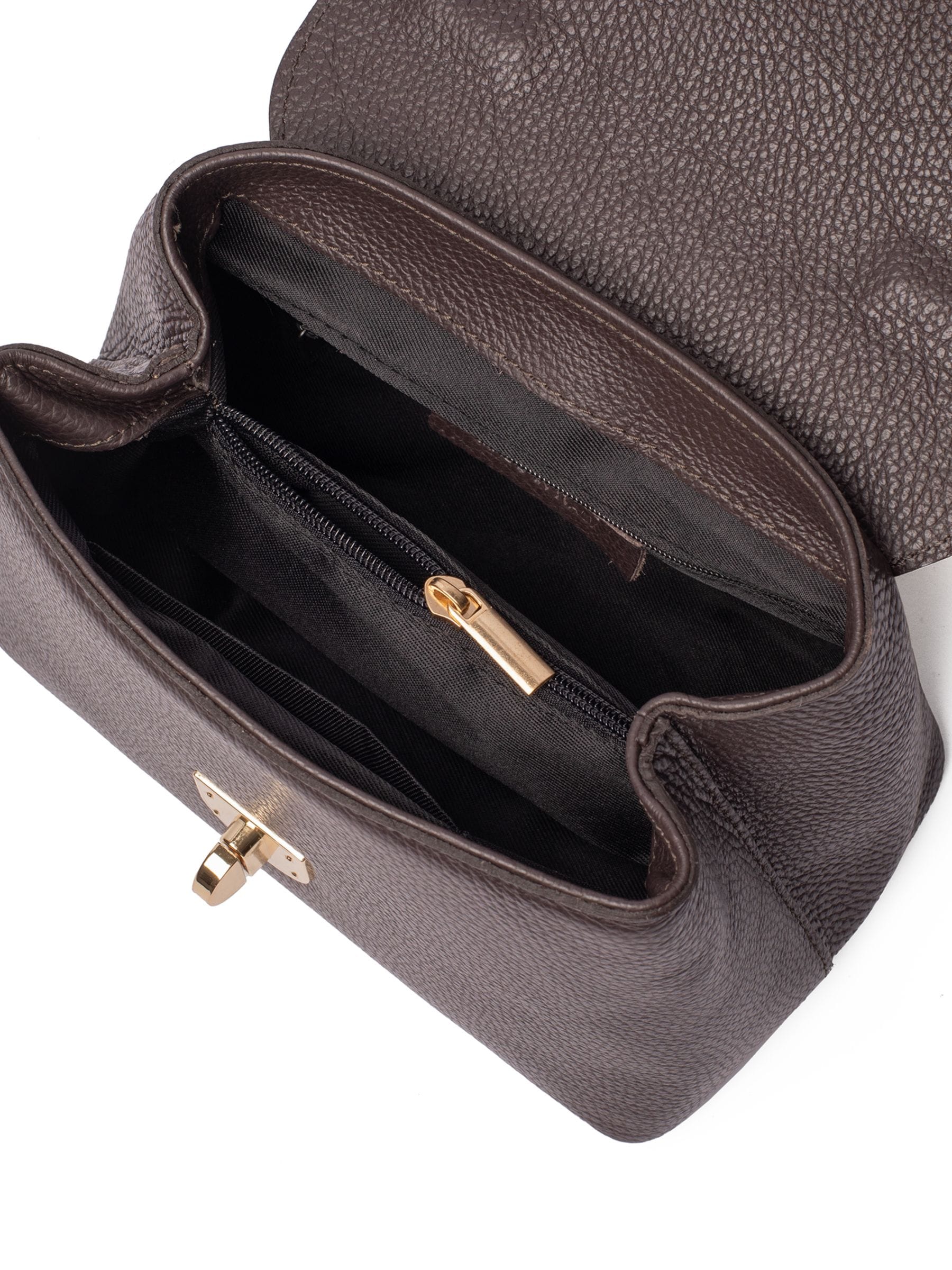 LRM Goods Lucinda top handle brown leather handbag (British brand)