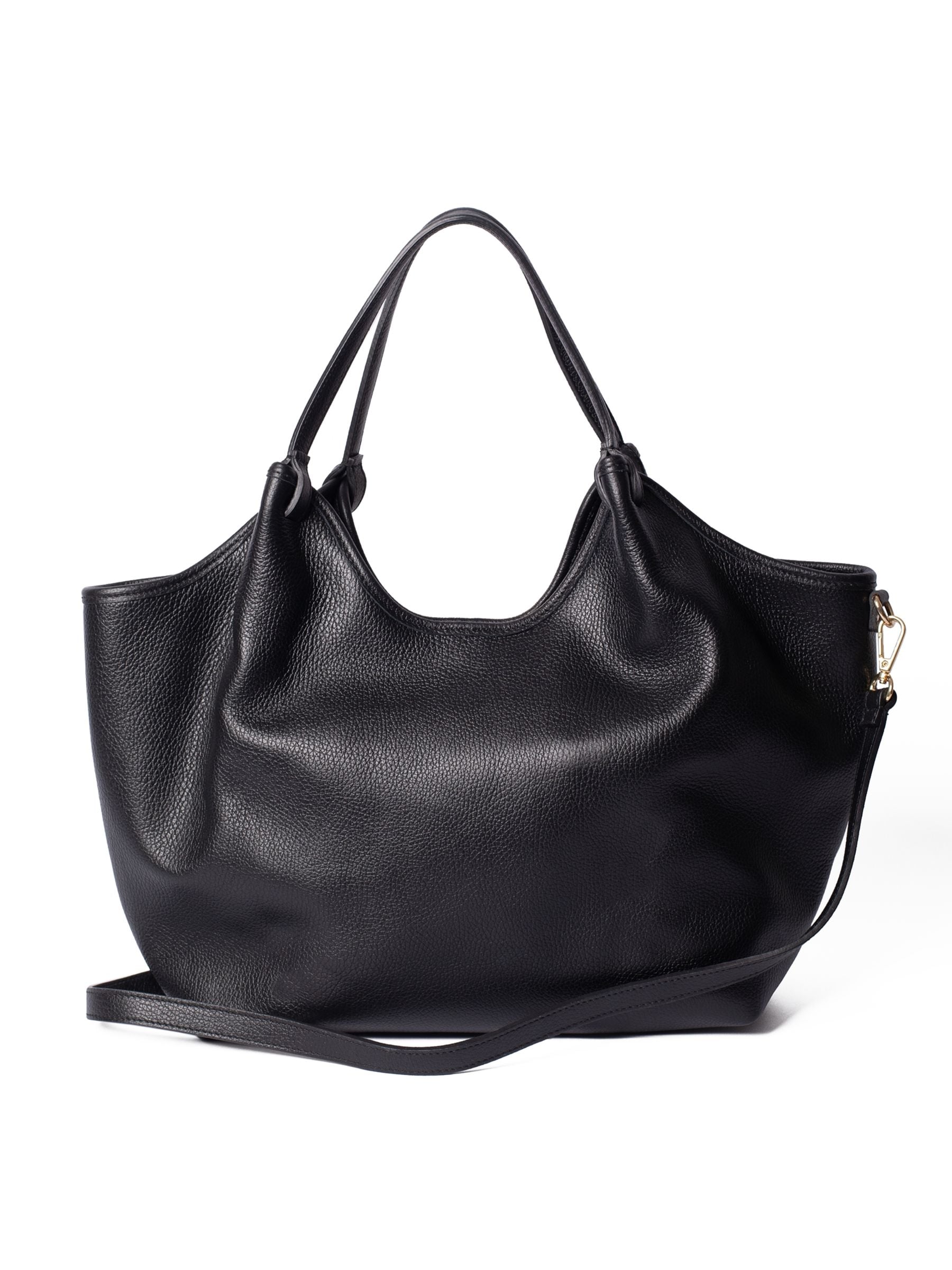 LRM Goods Lily tote bag in black leather, UK version