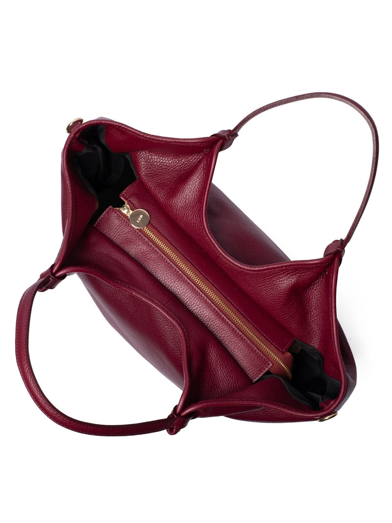 LRM Goods The Lily red leather tote bag small, UK version