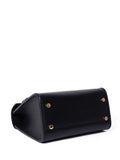 LRM Goods Polly Top Handle Black Leather Bag (British brand)
