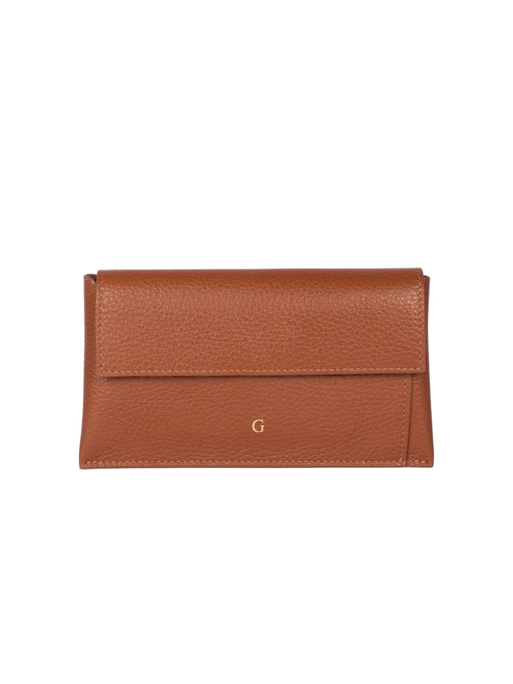 LRM Goods leather brown wallet with insert, UK version