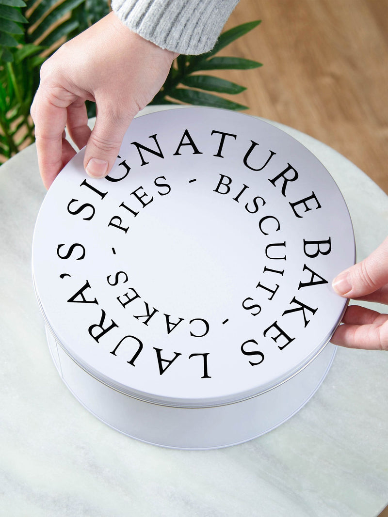 No Ordinary Gift personalised cake tin 23cm, UK version
