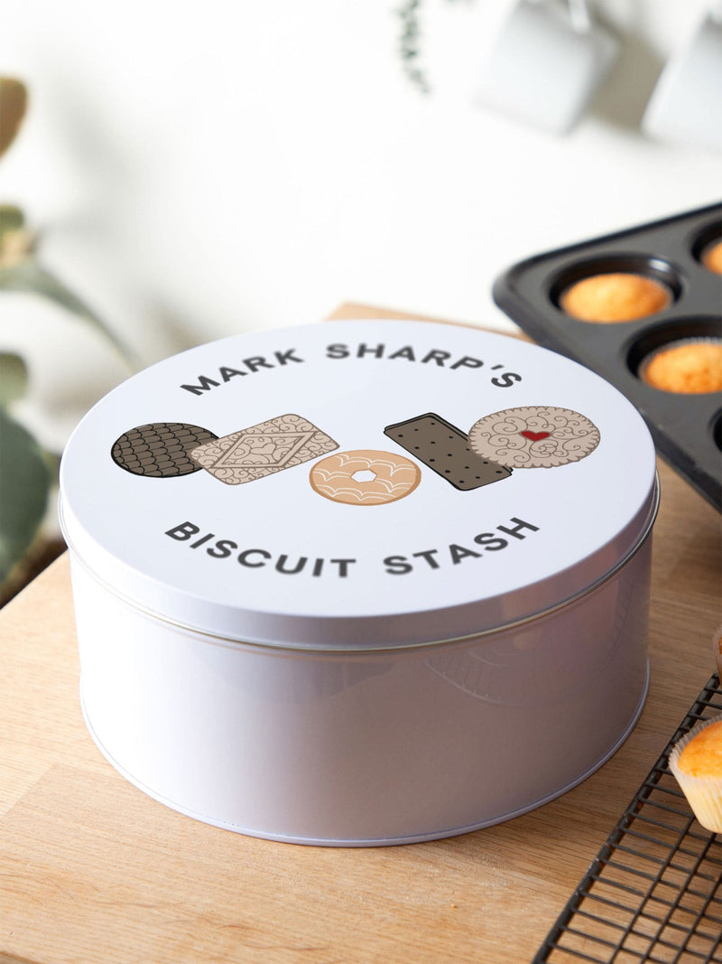 No Ordinary Gift personalised cake tin biscuit design 23cm, imported from the UK