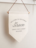 No Ordinary Gift new baby hanging flag 20x30cm (British brand)