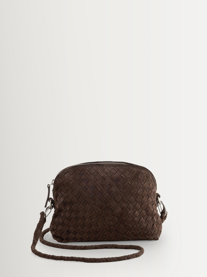 Dragon Diffusion Suede Chocolate Chunky Fellini Pochette Bag