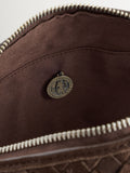 Dragon Diffusion Suede Chocolate Chunky Fellini Pochette Bag