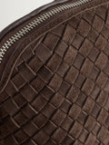 Dragon Diffusion Suede Chocolate Chunky Fellini Pochette Bag