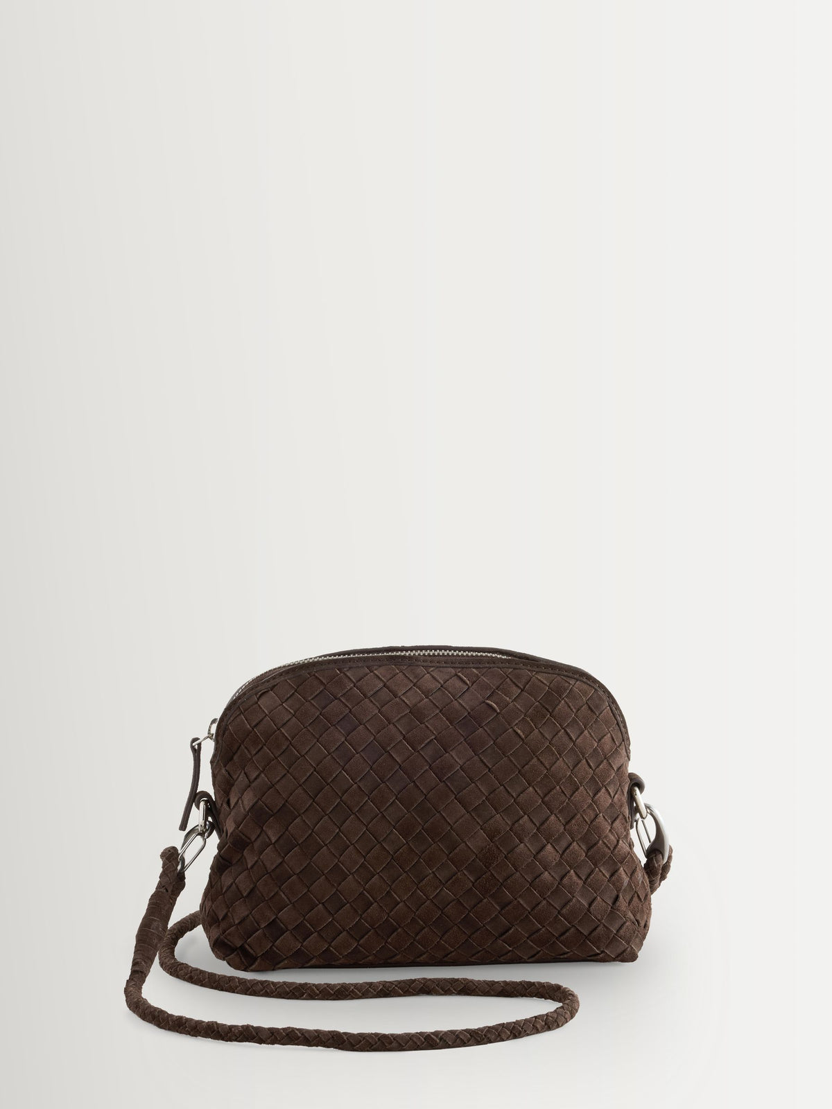 Dragon Diffusion Suede Chocolate Chunky Fellini Pochette Bag