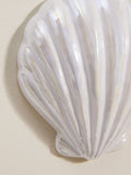 White ceramic coastal wall plaques set of three - British product