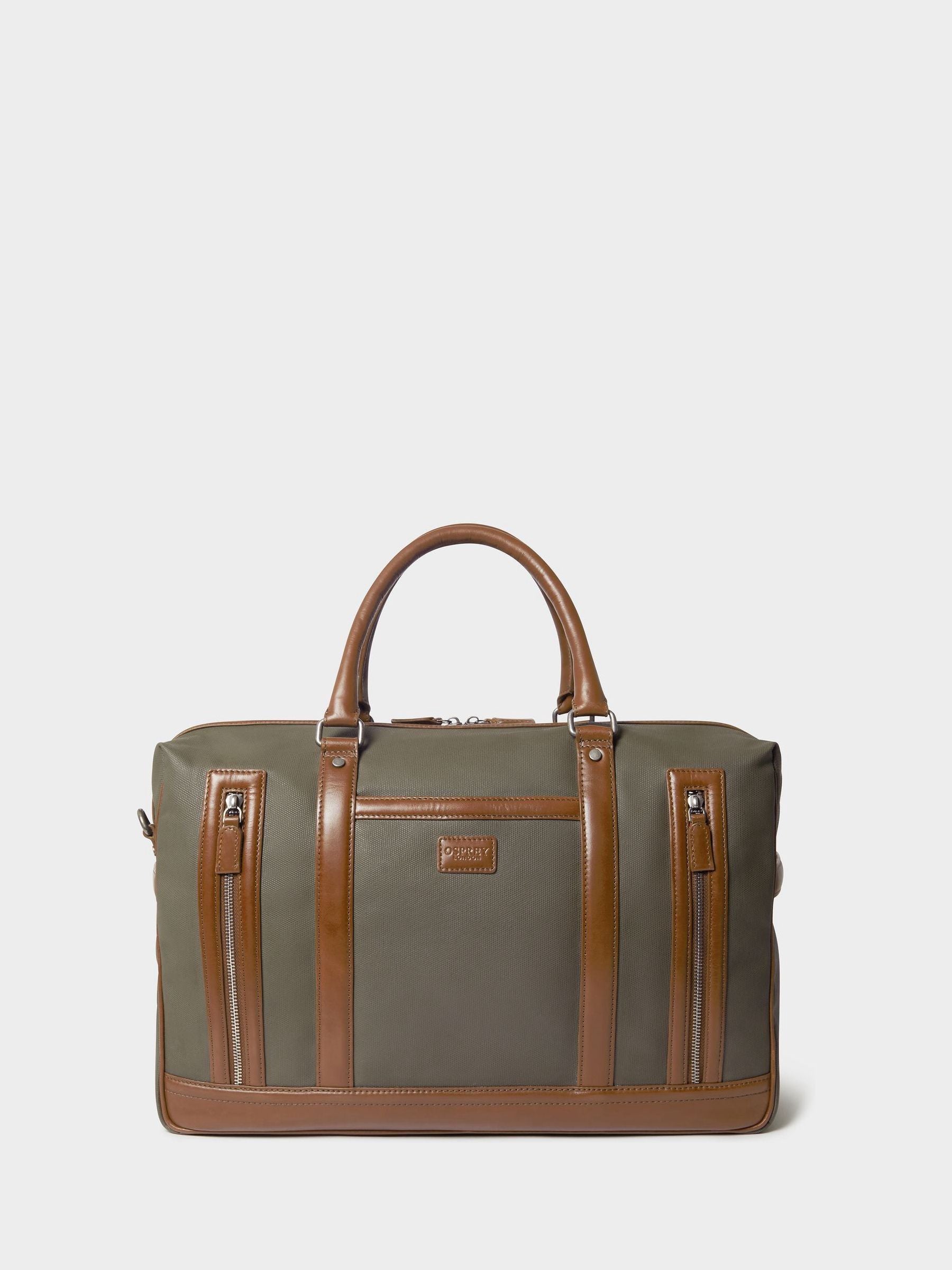 Osprey London waxed canvas weekender bag, imported from the UK