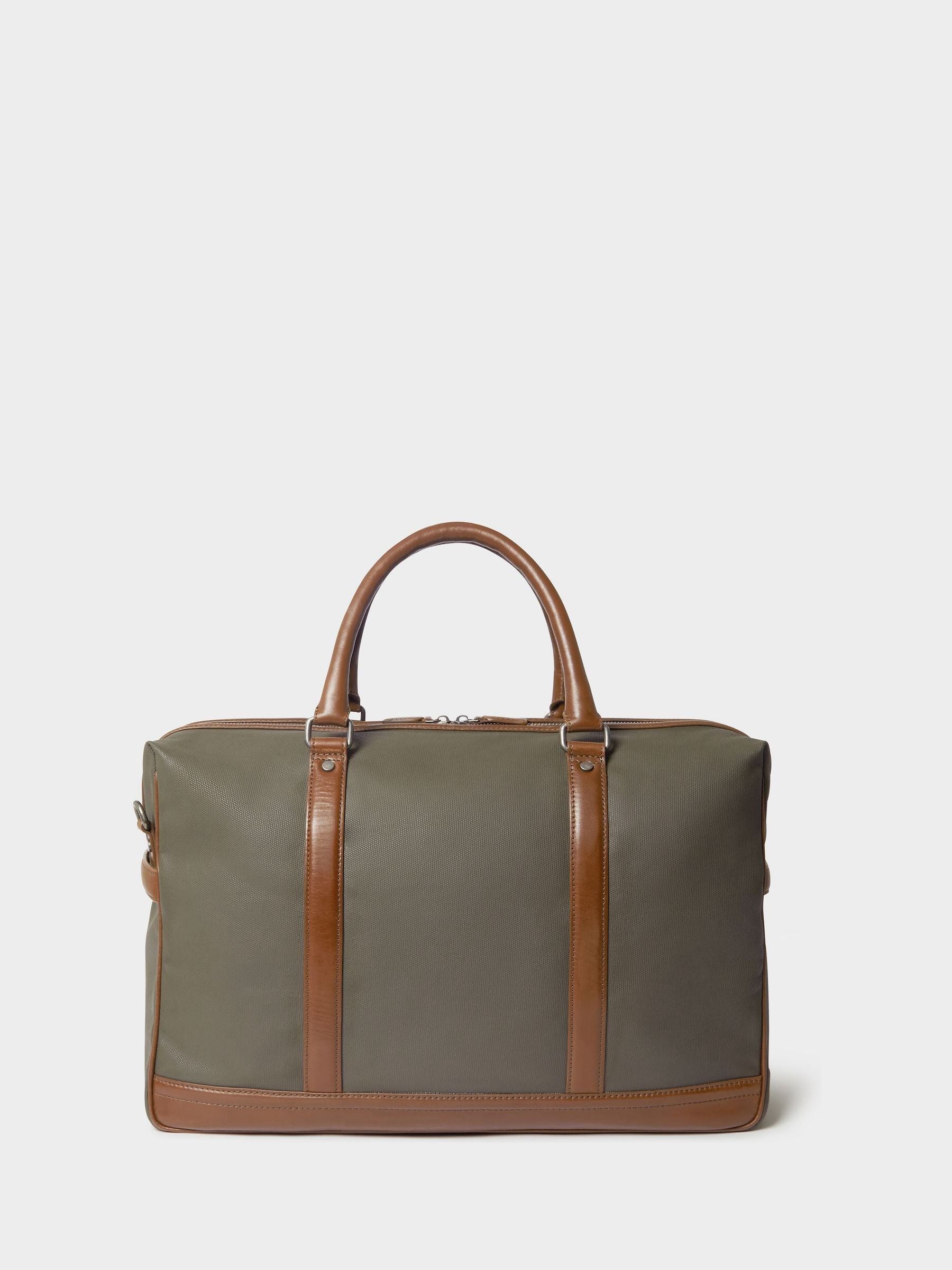Osprey London waxed canvas weekender bag, imported from the UK