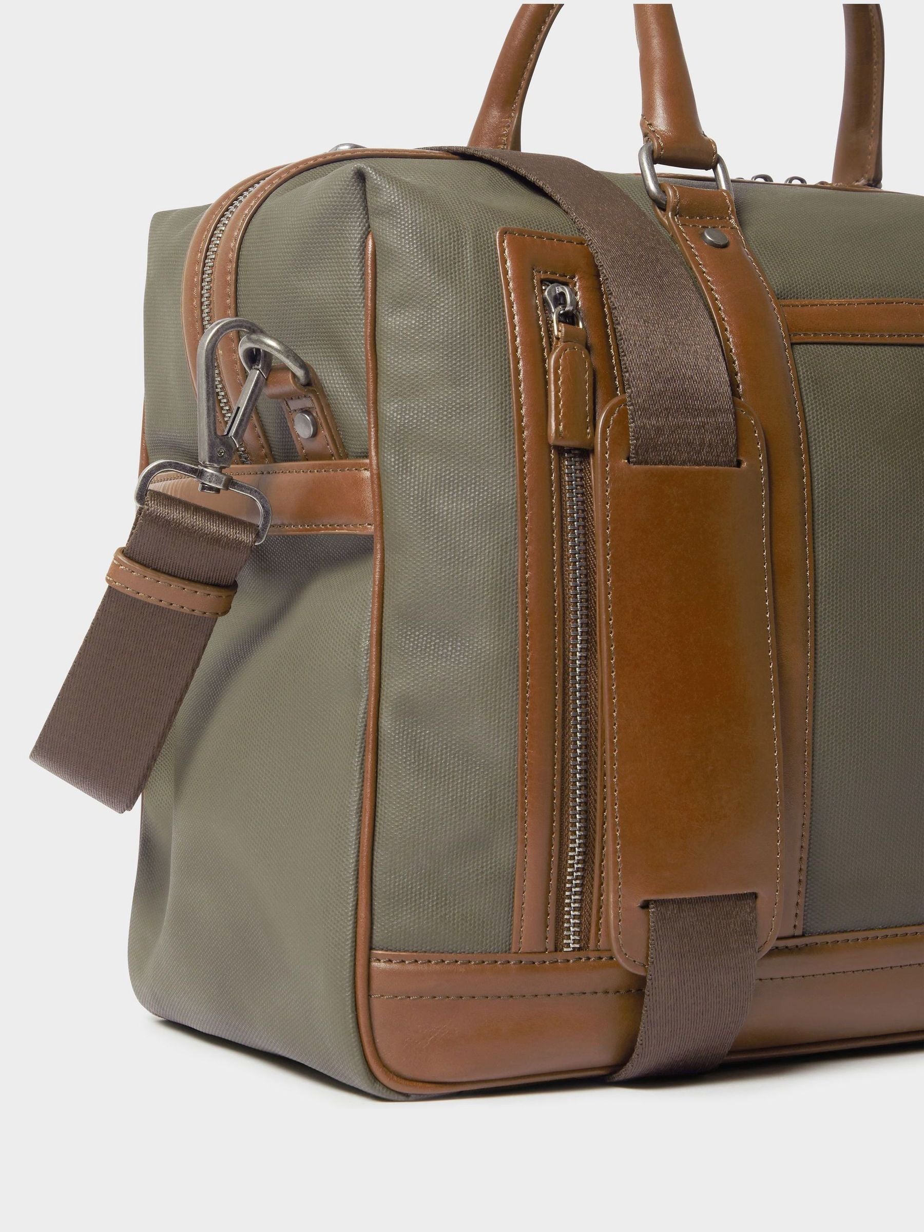 Osprey London waxed canvas weekender bag, imported from the UK