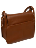 Pure Luxuries London Brown Elston Leather Cross-Body Bag