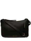 Pure Luxuries London Caldecote black leather cross-body bag - British product