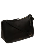 Pure Luxuries London Caldecote black leather cross-body bag - British product