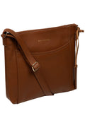 Pure Luxuries London black leather cross-body bag, imported from the UK