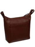 Pure Luxuries Melbury leather shoulder bag in brown (British brand)