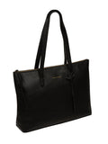Pure Luxuries London Black Morden Leather Tote Bag