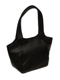 Pure Luxuries London Ormesby leather handbag black, imported from the UK