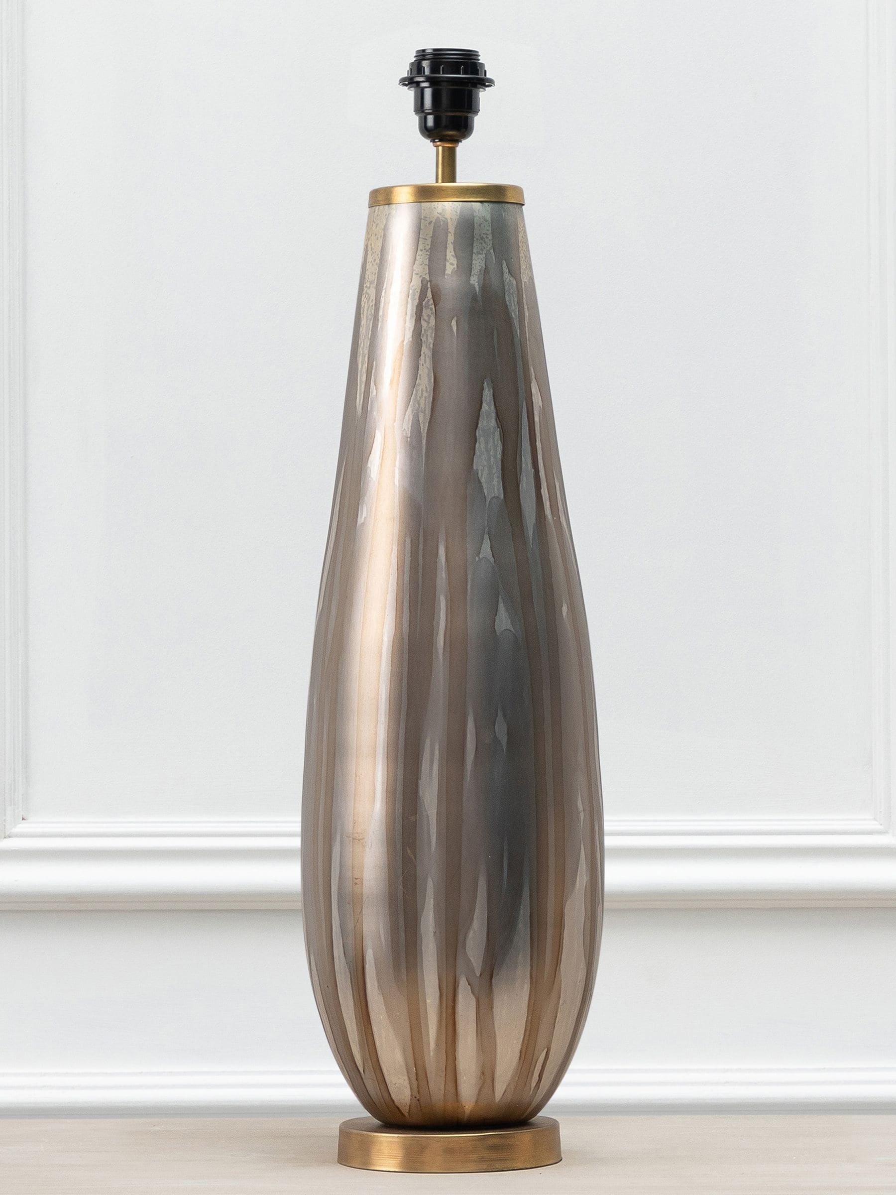 Voyage Maison Minerva glass table lamp base 65cm, imported from the UK