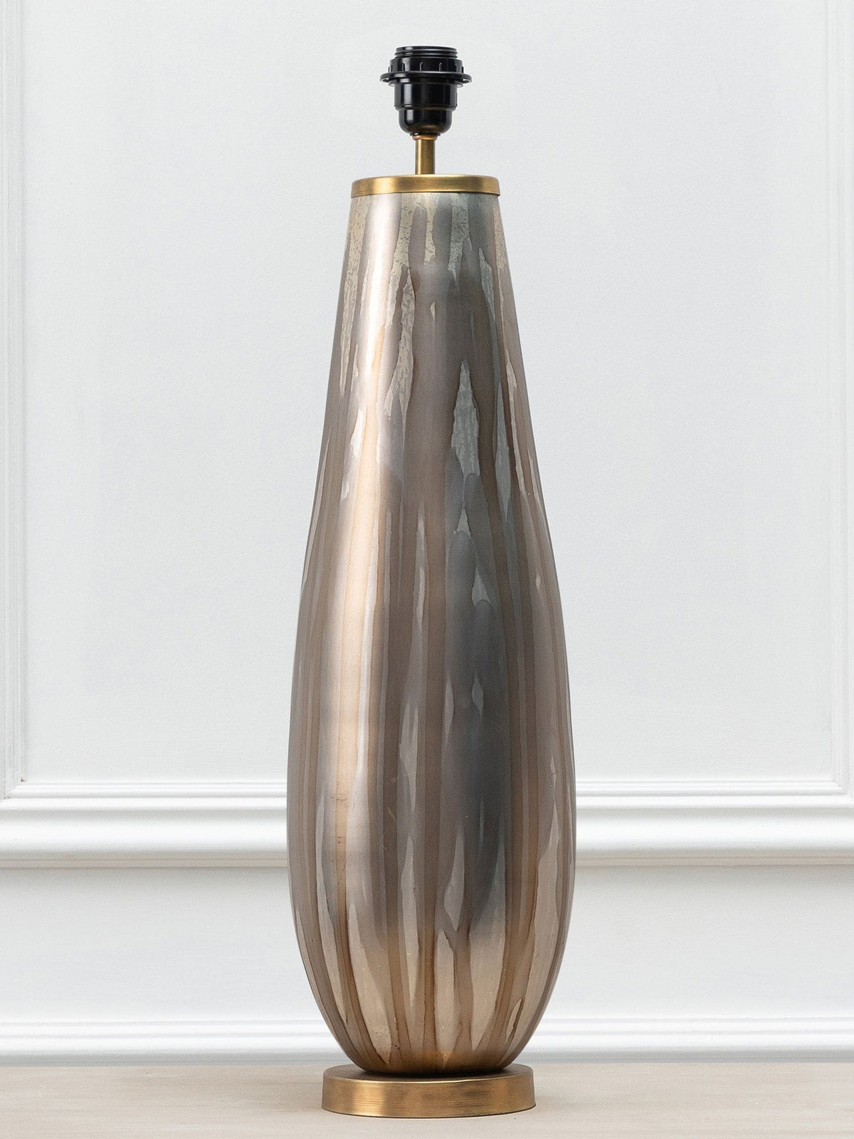 Voyage Maison Minerva glass table lamp base 65cm, imported from the UK