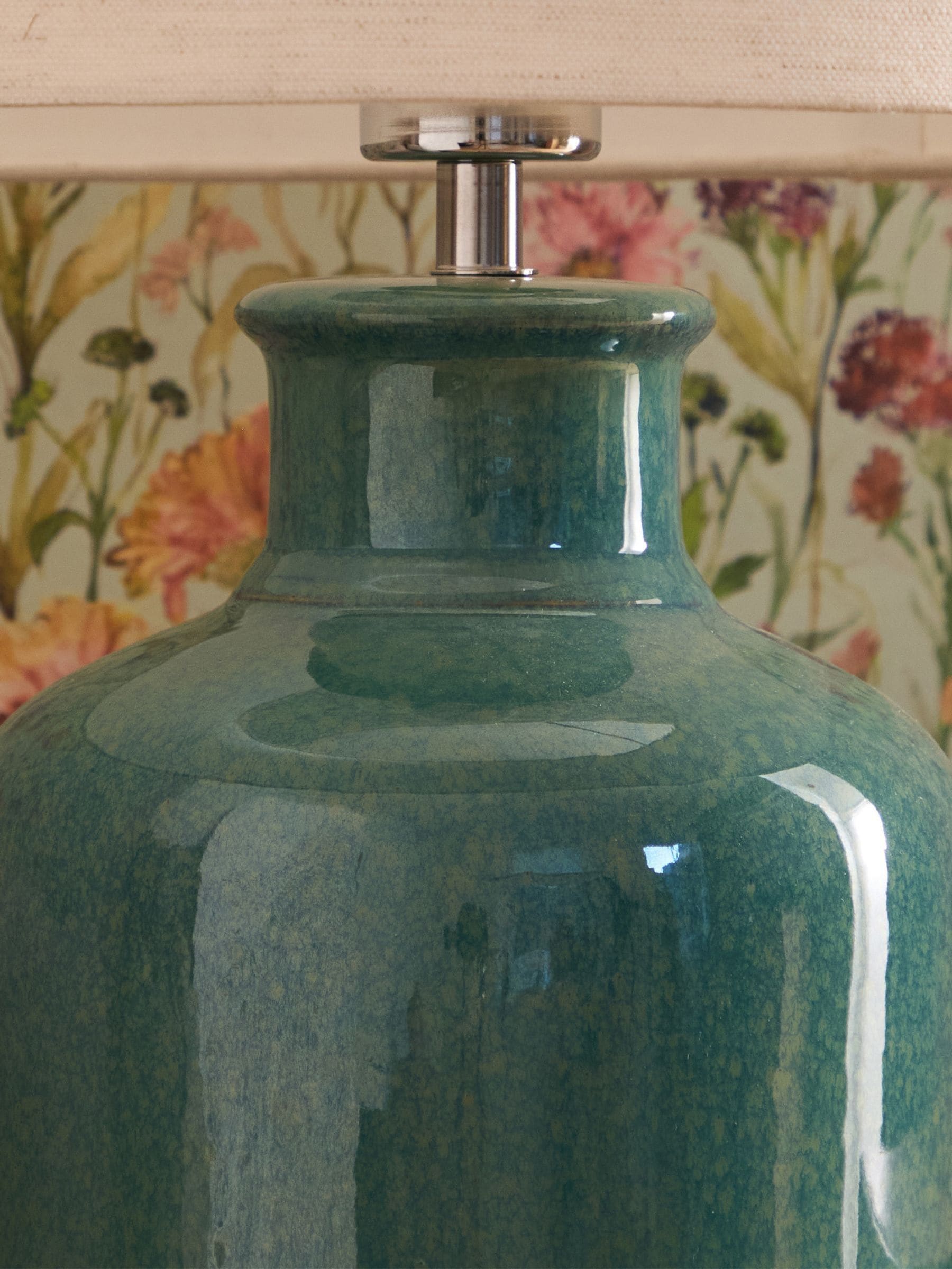 Voyage Maison Aqua Elspeth table lamp base 49cm, imported from the UK
