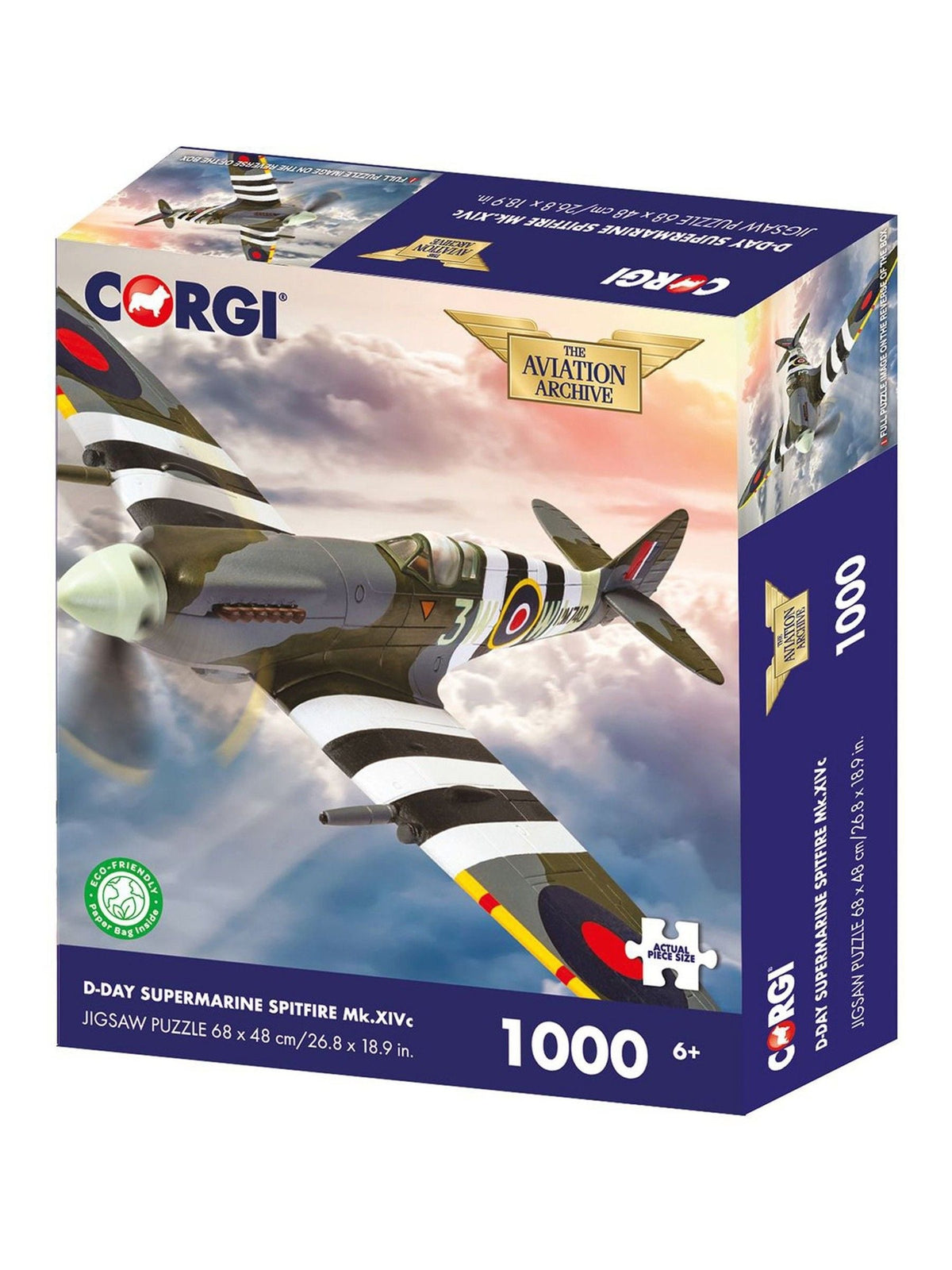 Kidikraft Corgi Spitfire 1000 piece jigsaw puzzle, imported from the UK