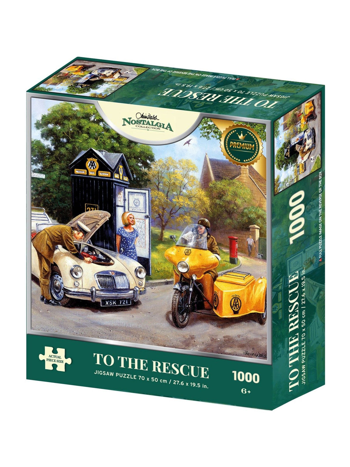 Kidikraft 1000 piece jigsaw puzzle Nostalgia Collection To The Rescue (British brand)