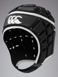 Canterbury Core headguard in black with EVA foam protection, UK version