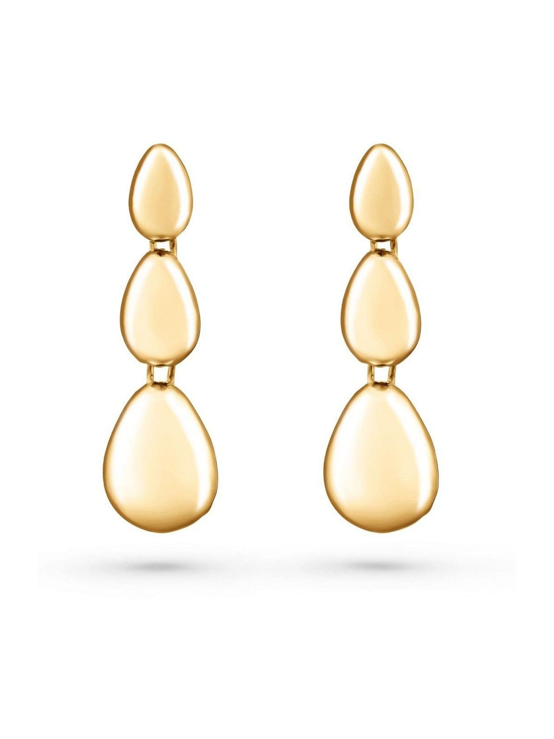 Beaverbrooks 9ct gold drop earrings (British brand)