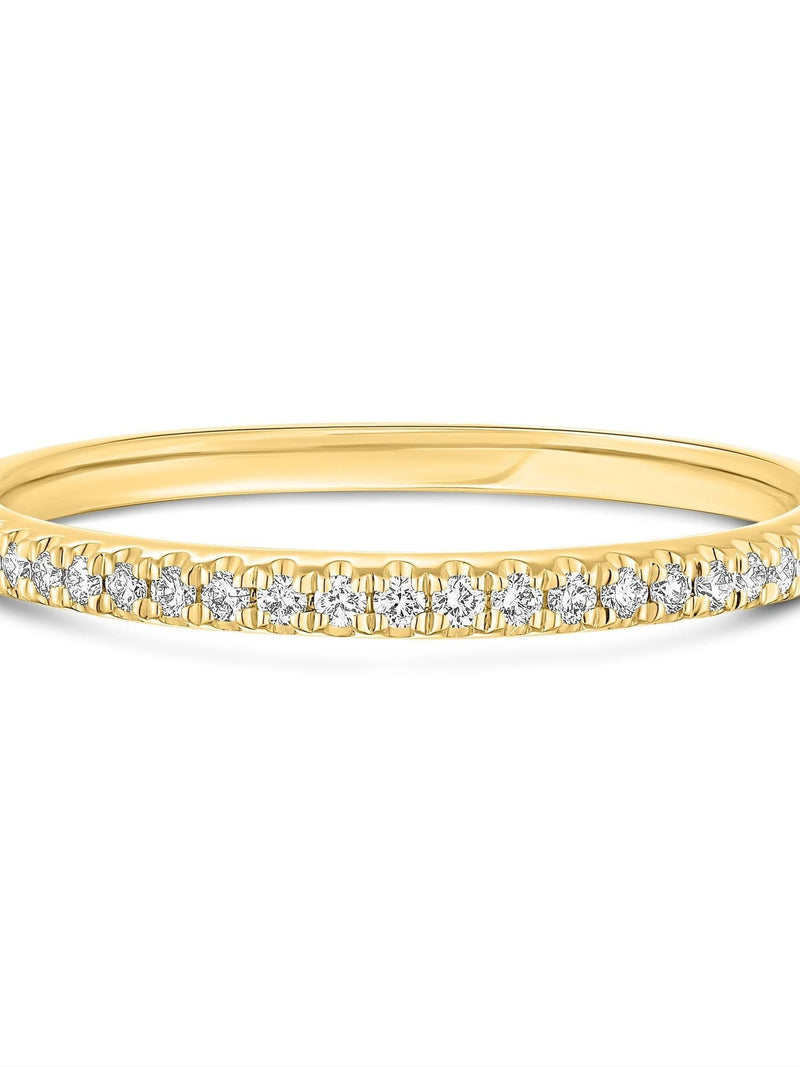 Beaverbrooks 18ct gold diamond wedding ring 1.5mm band (British brand)