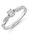 Beaverbrooks white platinum diamond oval engagement ring 0.30ct - British product