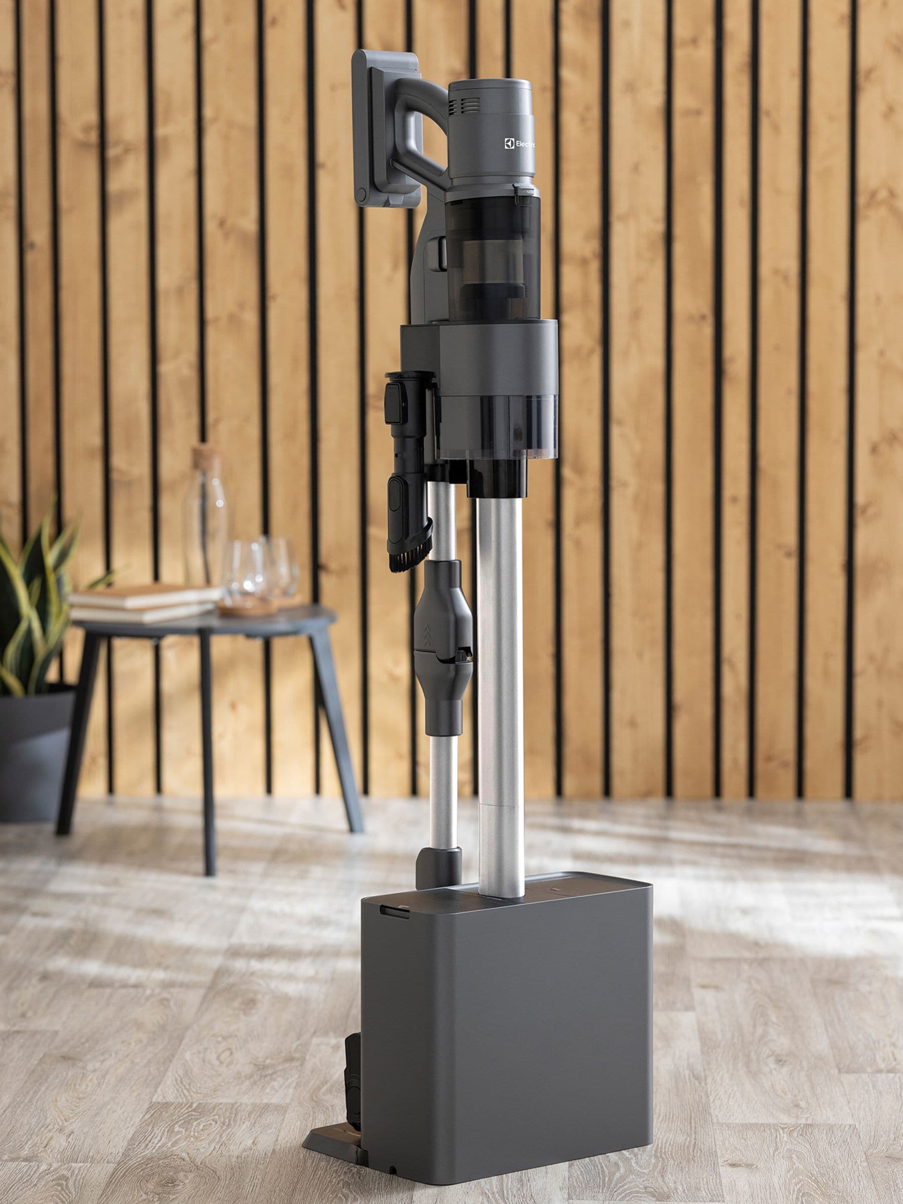 Electrolux grey rechargeable stick vacuum with station, UK version