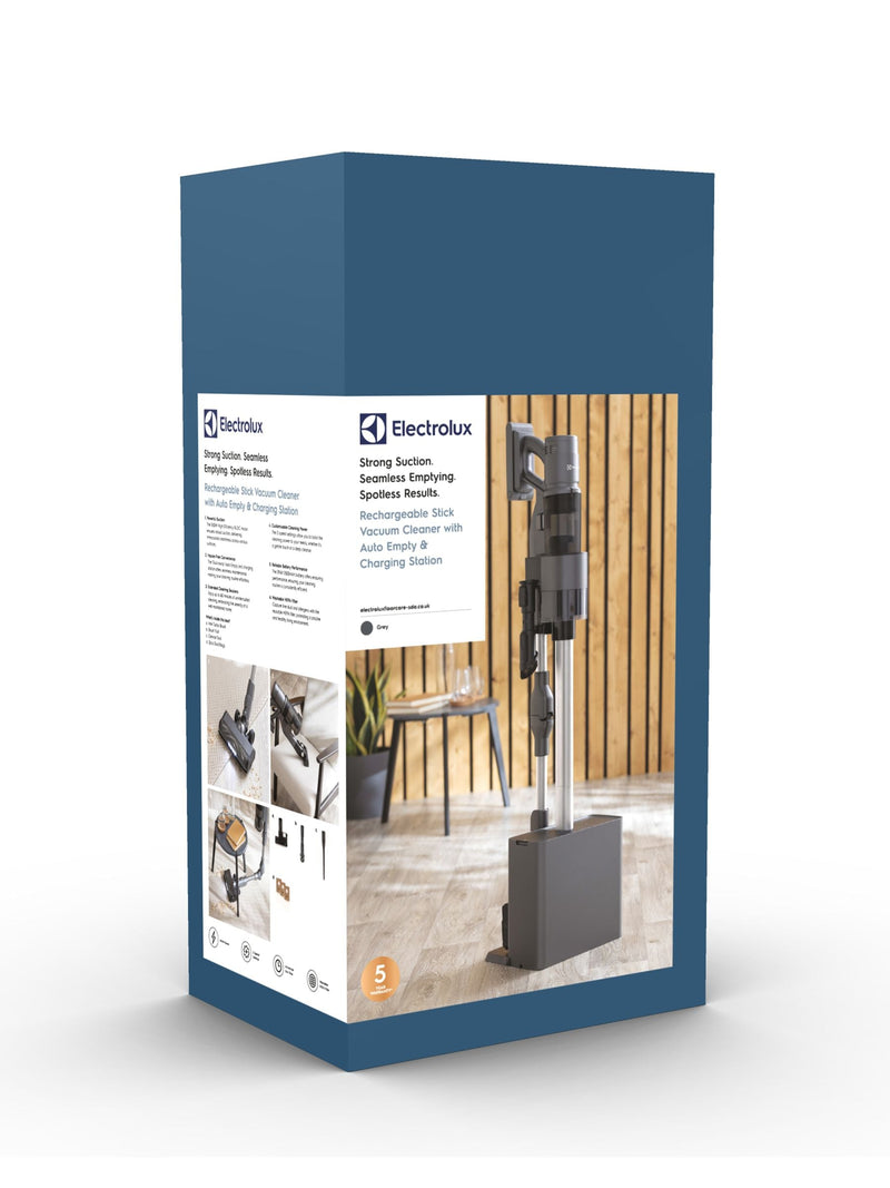 Electrolux grey rechargeable stick vacuum with station, UK version