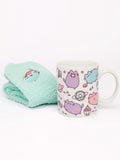 Vanilla Underground white Pusheen mug socks gift set, imported from the UK