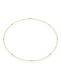 Beaverbrooks 9ct yellow gold ball necklace 45cm, imported from the UK